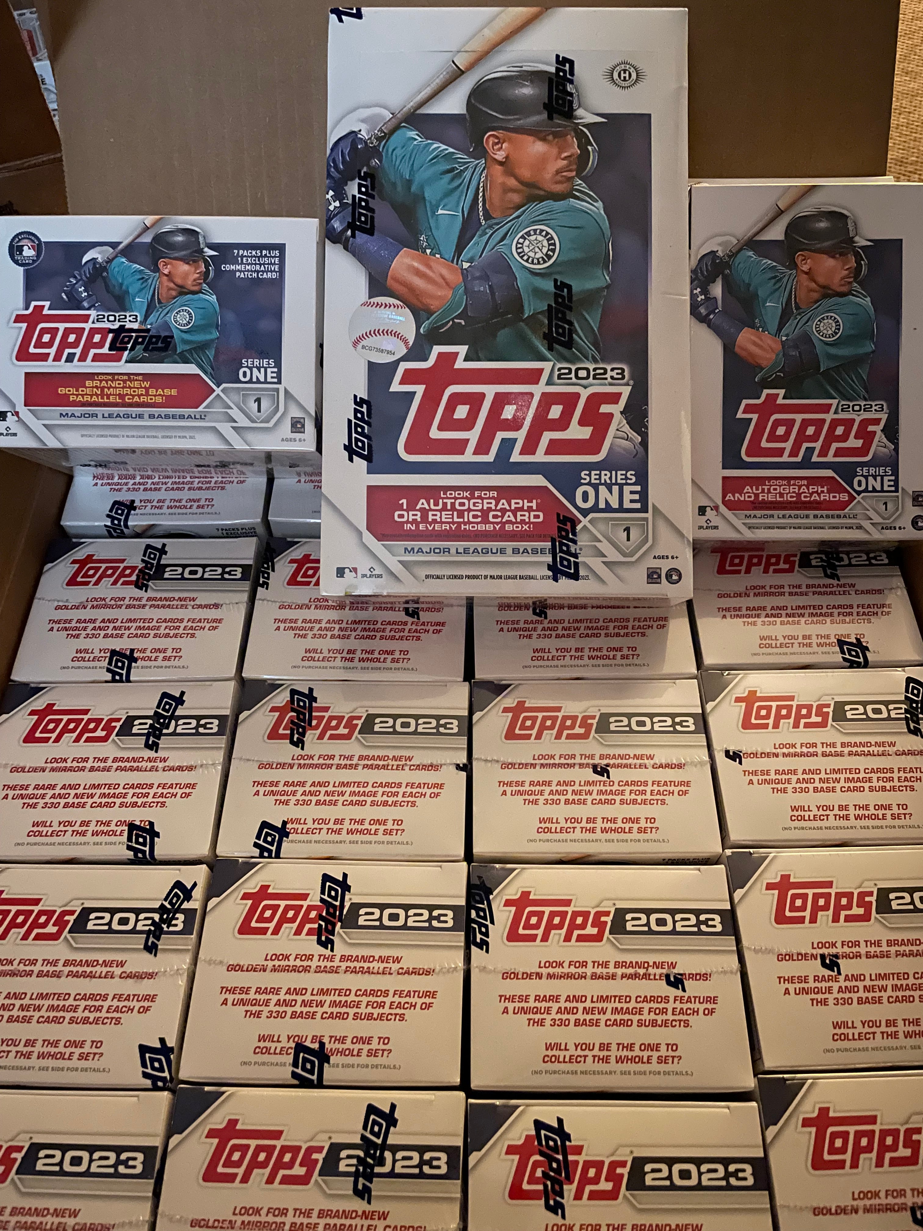 2023 Topps Baseball Series 2 Factory Sealed Blaster Box with an