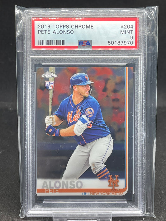 Pete Alonso Topps Chrome 2019 - PSA 9