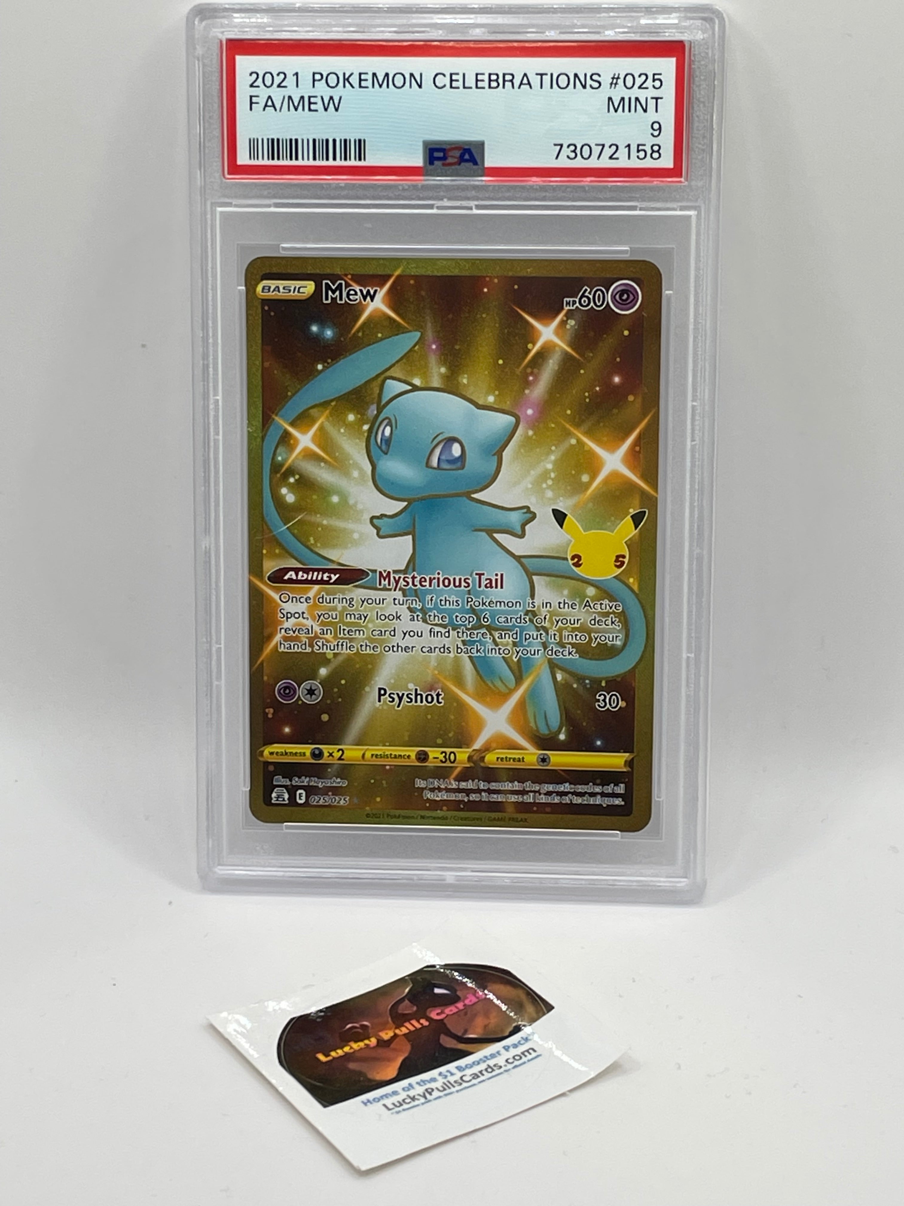 Mew Celebrations - PSA 9 – luckypullscards