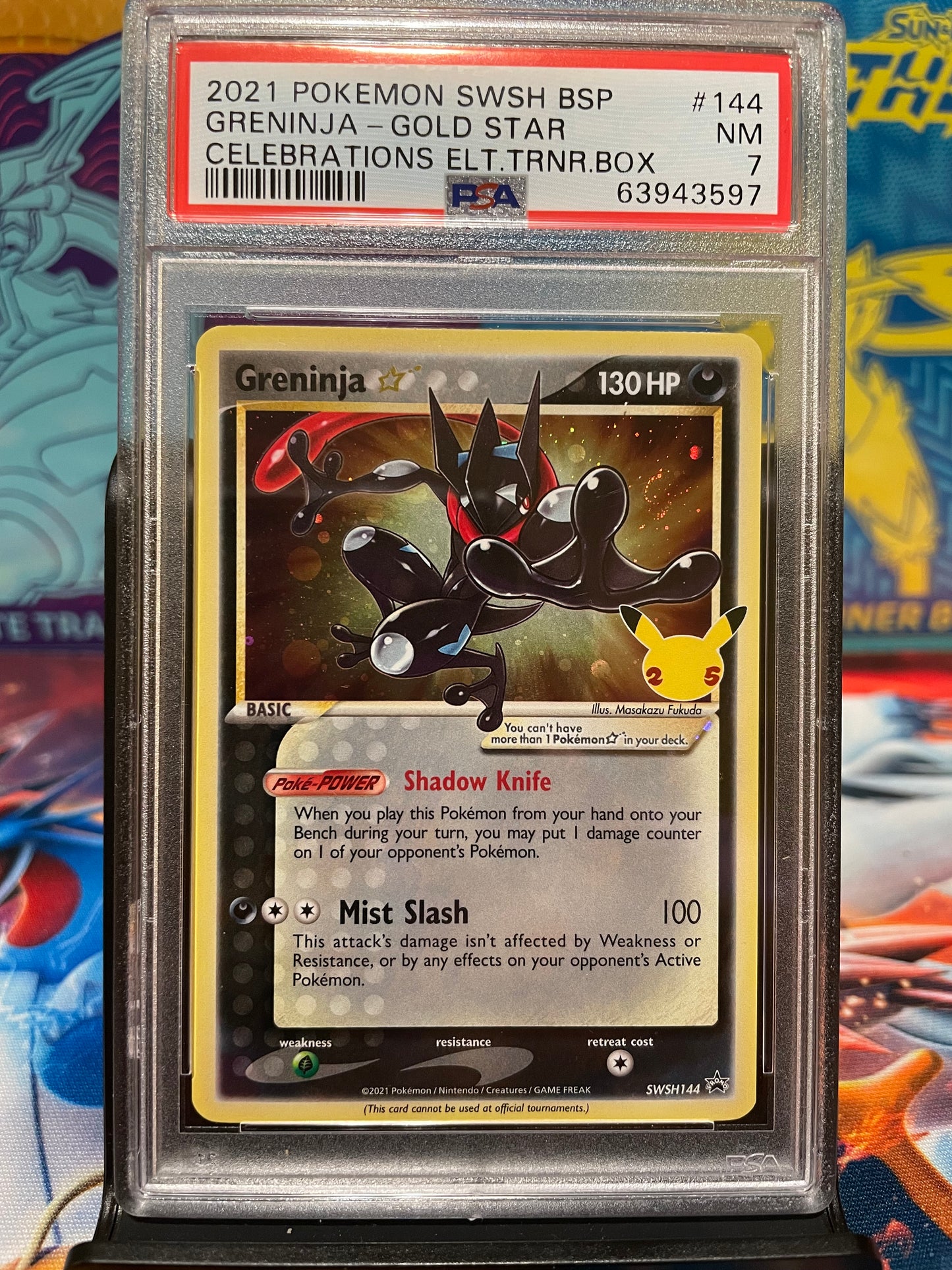 Greninja Gold Star Promo - PSA 7