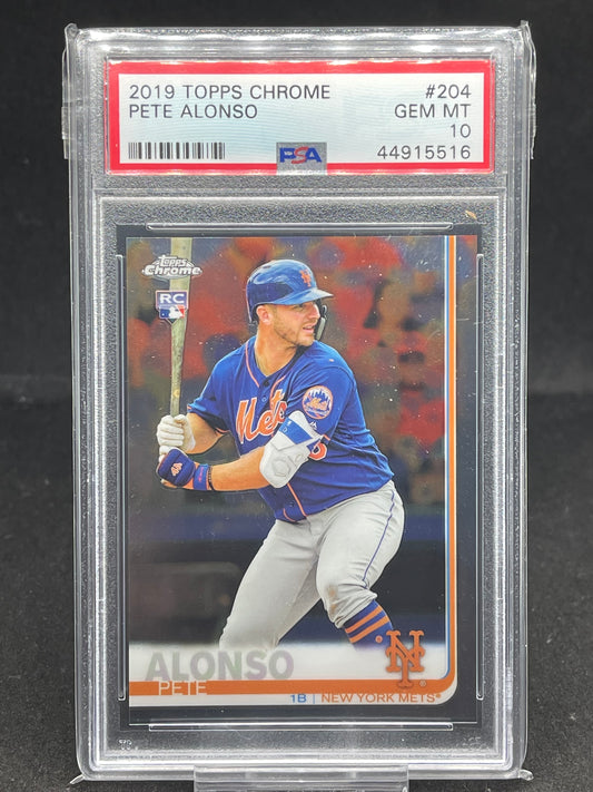 Pete Alonso Topps Chrome 2019 - PSA 10