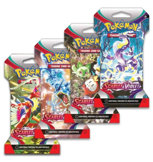 Scarlet & Violet Sleeved Booster Pack (10 PACKS)