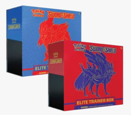 Sword & Shield Zamazenta/Zacian Elite Trainer Box Bundle