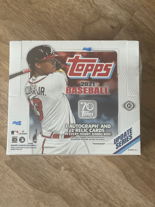 2021 Topps Update Jumbo Box