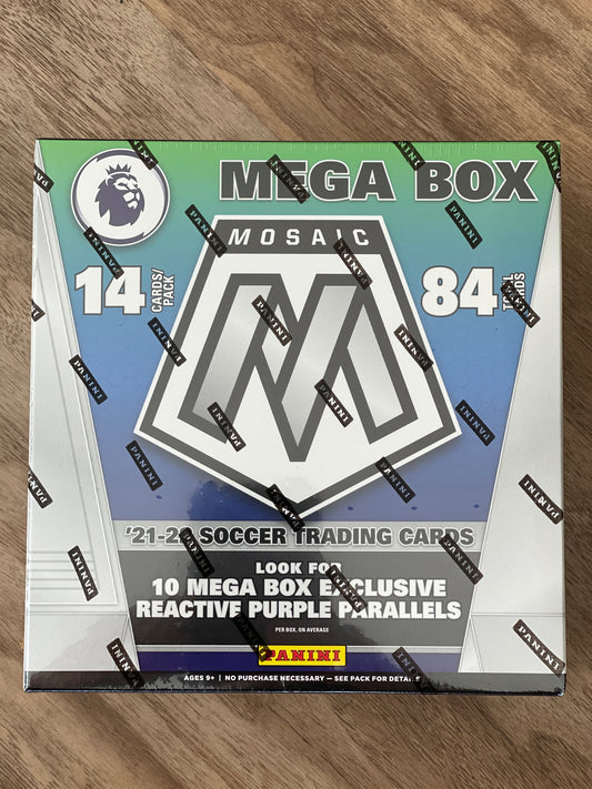 2021-22 Panini Mosaic Premier League Soccer Mega Box