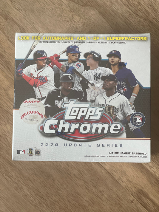 2020 Topps Chrome Update Series Sealed Box